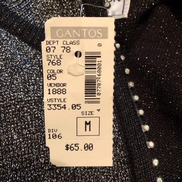 Regency Collection for Joyce Size M Silver/Black Top - Picture 10 of 10